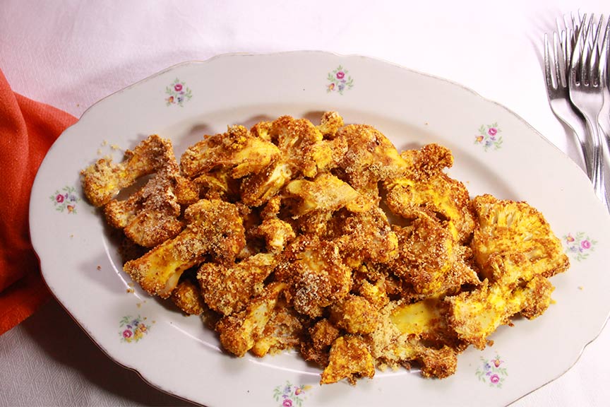 cavolfiore al curry gratinato